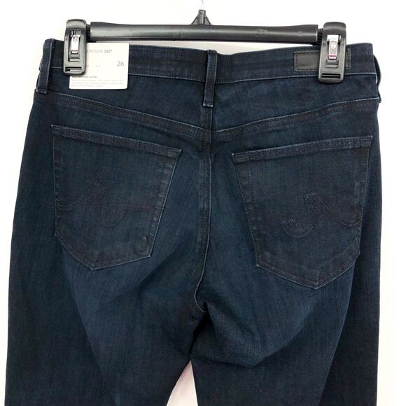 AG ADRIANO GOLDSCHMIED Prima Cigarette Jeans 26 US 2 Dark Blue Contour 360 NWT - Picture 7 of 12